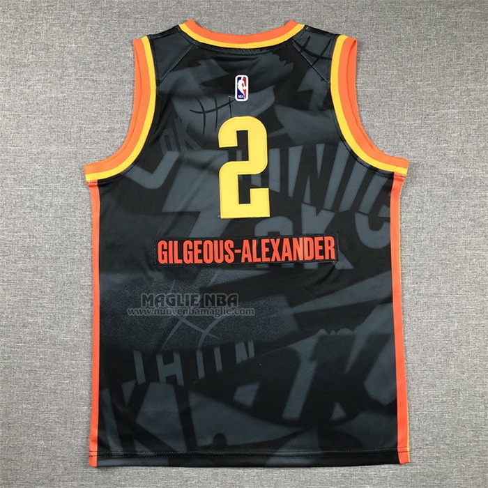 Maglia
 Shai-Gilgeous Alexander NO 2 Bambino
 Oklahoma City Thunder Citta
 2023-24 Nero
